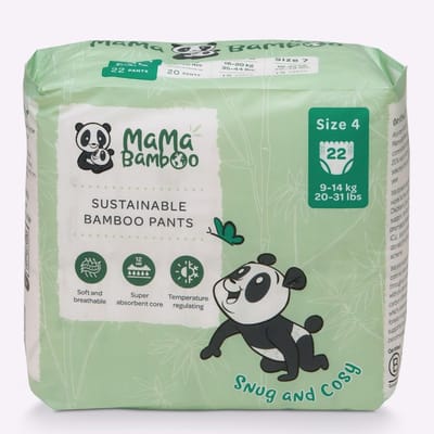 Luierbroekjes - Bamboo Luiers - Baby Droog Houden - Natuurlijk Antibacterieel - Maat 4 - Wit