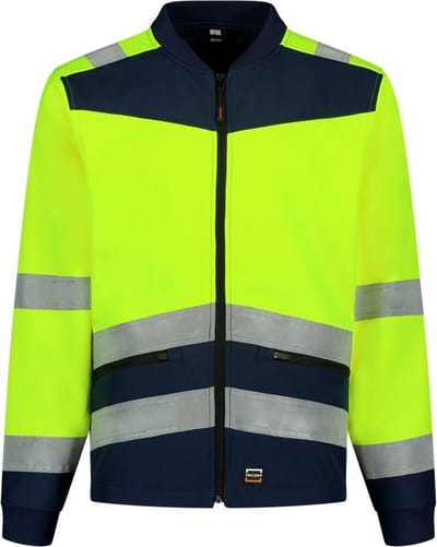 Tricorp Softshell High Vis Bicolor 403021 - Mannen - Geel/Ink - S