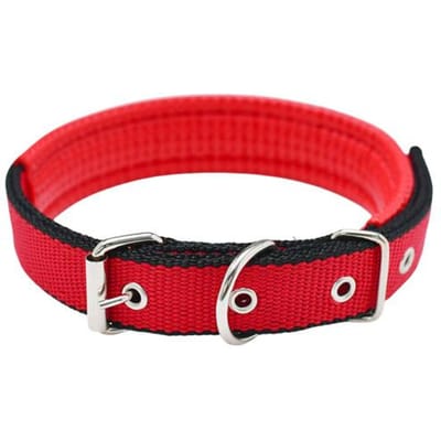 Huisdierhalsband Verstelbare nylon hondenhalscirkel Duurzame halsband voor huisdieren met tractiering Dierbenodigdheden S