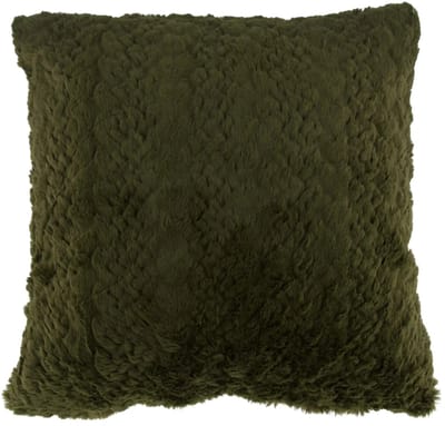 Groen kussen - Cushion honeycomb polyester 45x45x12cm