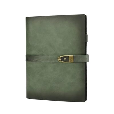 Luxe A5 Planner & Agenda – Navulbaar – Vintage Kunstleer Notitieboek – Executive Organizer & Reisjournal – Luxe Cadeau – Groen