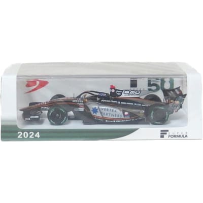 Spark Scale VERTEX CERUMO INGING SF23 TRD 01F Super Formula 2024 Haruna Sakaguchi Afgewerkt Product 1/43 #38 gray