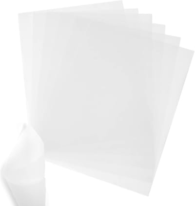 JHUBERS- Transparant Papier A4 - 100 Stuks - Bedrukbaar - Pauzepapier - Snijden - Knutselen - Geschikt voor Laserprinters