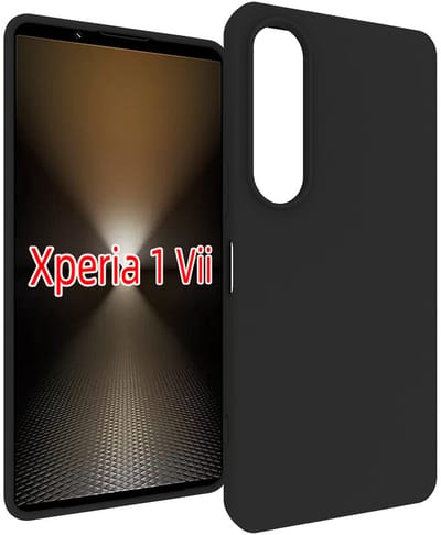 MobyDefend Hoesje - Geschikt voor Sony Xperia 1 VII - TPU Backcover - Mat Zwart