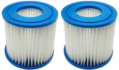 Dailygoods- Filterpatroon vervangend - Compatibel met Bestway Type VII - Intex Type D - 2 stuks - Voor zwembadfilter - Vangt vuil op