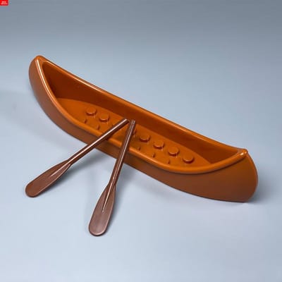 MOC Blokken Dugout Kano Peddel Schip Boot Kamp Hut Piraat Scène Bijlage Militaire Gemonteerd Bouwsteen Accessoires Kinder Speelgoed