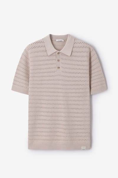 Sissy-Boy - Beige gebreide polo