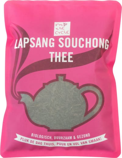 Into the Cycle Zwarte Thee - Lapsang Souchong Thee Biologisch - Chinese Thee - 100 Gram Zak NL-BIO-01
