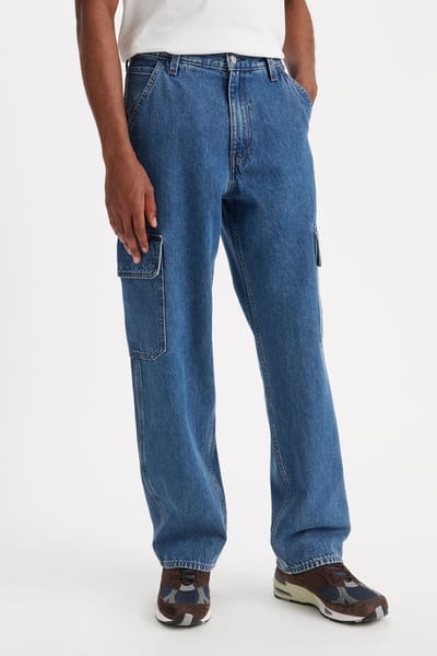 Levi's 568™ Loose Straight Cargos Blue Size: W32L34 | Relaxed Outlet | Heren | Blauw