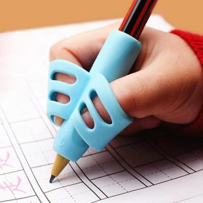 Potloodgrips I Vingergrip Schrijfhulp Kinderen & Ouderen I Potloodhouder I Penhouder I Schrijfhulpmiddelen I 1 Stuk I Roze
