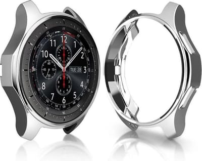 KELERINO. Bescherm hoesje geschikt voor Samsung Galaxy 46 mm / Gear S3 - Zilver