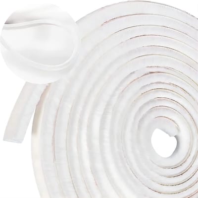 Schuifdeur Borstelstrip 10M Zelfklevende Borstelband Afdichtingsborstelstrip Winddicht en Stofdicht voor Schuifdeur, Raam en Kast, Wit