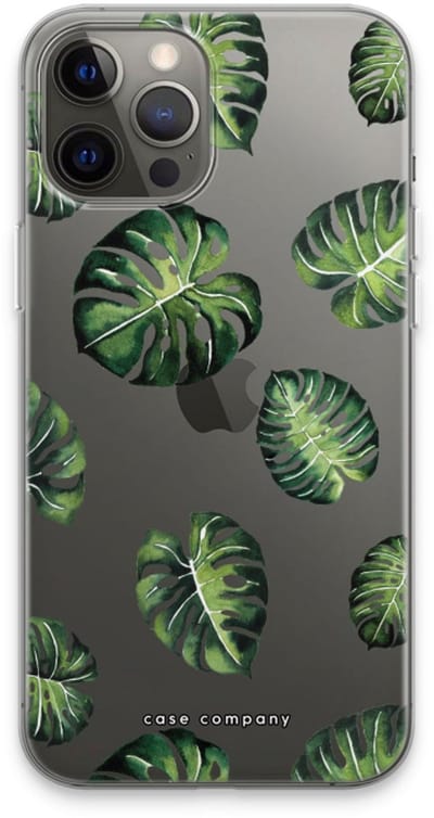 Case Company® - Hoesje geschikt voor iPhone 13 Pro Max hoesje - Tropische bladeren - Soft Cover Telefoonhoesje - Bescherming aan alle Kanten en Schermrand