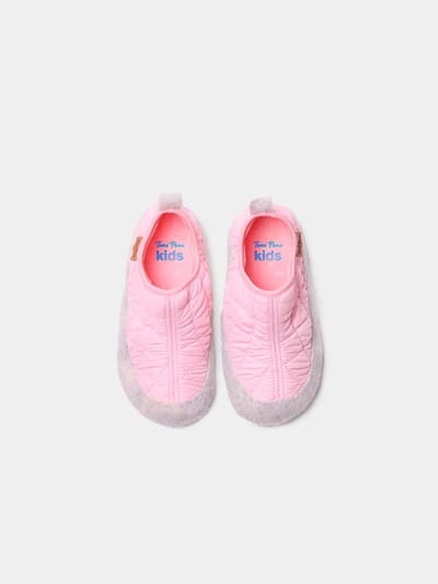 Kinderslippers van vilt en gewatteerde stof | LIOR-UM