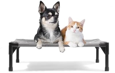 Unyqoos ® Verhoogd Dierenbed voor Binnen en Buiten, Geschikt voor Alle Huisdieren