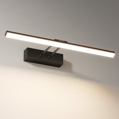 EMKE LED Spiegellamp - 40cm - 4200K - Zwart - 200° Verticaal Draaibaar - Aluminium - LED Wandlamp Binnen