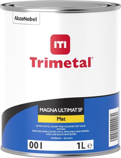 Trimetal Magna Ultimat Sf - 1 l - 12 m²/l - Wit - Afwerkingslaag