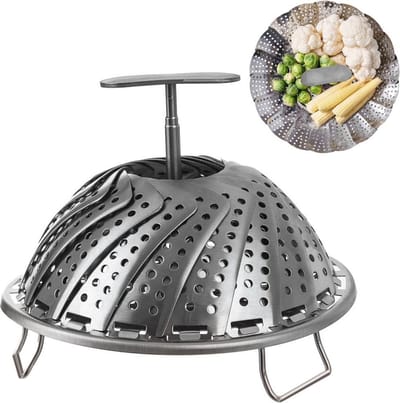 Stoommand Edelstaal 14-23 cm - Stoominzet - Groentenstomer