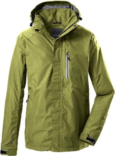 Killtec heren zomerjas - functionele zomerjas heren - donker lime - 34723 - maat L