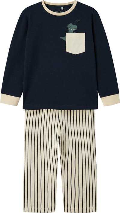 Name it Pyjama navy/streep dino - NMMRADE - Maat 98