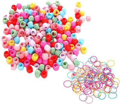 JHUBERS- Haarkralen 200 Stuks - Mini Haarelastiekjes 100 Stuks - Creatieve Kapsels - Haaraccessoires Meisjes - Lichtgewicht en Duurzaam - Veilig voor Dagelijks Gebruik