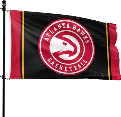 VlagDirect - Atlanta Hawks vlag - Atlanta Hawks basketbalteam vlag - 90 x 150 cm.