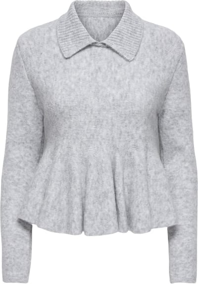 ONLY - ONLSOFIA LS POLO COLLAR PEPLUM EX KNT - Meisjes - Gebreide truien