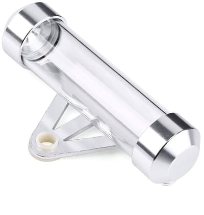 Dailygoods- Load Tube Universele Waterdichte Houder - Cilindrische Beugel - Aluminium Legering - 11x2,5 cm - Geschikt voor de meeste Motorfietsen - Inclusief Installatieframe - Motorcycle Holder