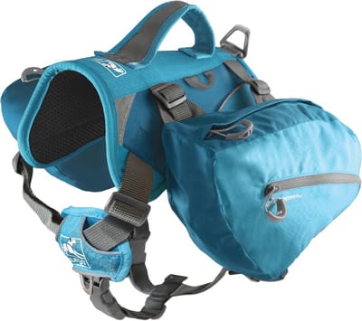 Lichtgewicht Hondenrugzak - Wandelpakket voor Honden, Reflecterend, Kustblauw