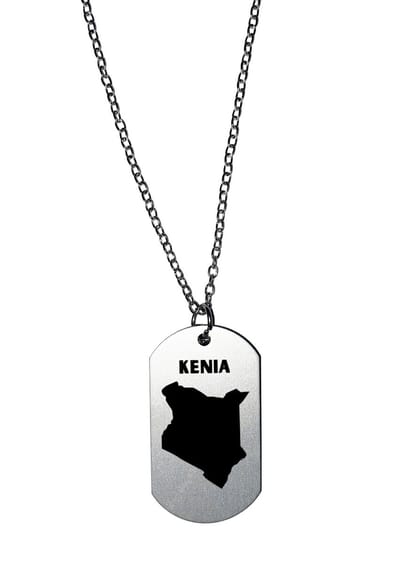 Akyol - kenia ketting - Piloot - toeristen - kenia cadeau - beste land - leuk cadeau voor je vriend om te geven