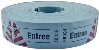 CombiCraft Standaard entreebewijzen op rol in blauw - 2000 stuks