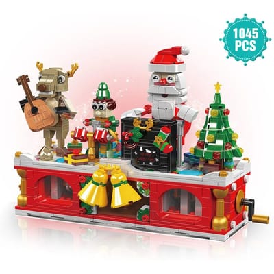 Créativité Urbaine Village d'Hiver Joie de Noël Équipe Joyeuse Modèle Blocs de Construction Briques Jouets pour Enfants Noël Garçons Filles Cadeaux