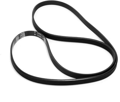 Rubber aandrijfriem voor wasmachines met een omtrek van 1225 mm, geschikt voor Hoover en Candy modellen, vervangingsonderdeel 41039460 en 41021973