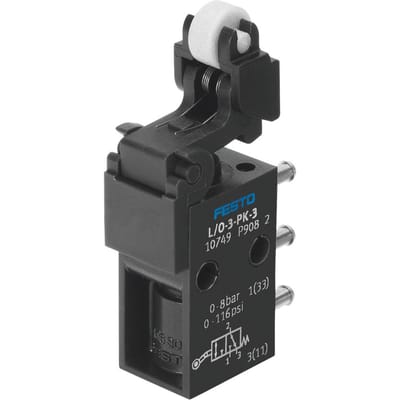 Festo 3/2 NO/NC Monostabiele Schakelaarklep Met Leegloop PK-3 80L/Min - 10749