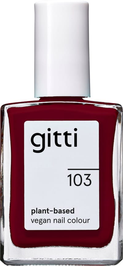 Gitti No. 103 - Aubergine - nagellak - minimaal 82% natuurlijk - 23 vrij - manicure - blijft 7 dagen zitten
