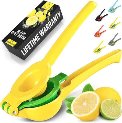 Metalen 2-in-1 Citruspers - Gebruiksvriendelijke Handcitruspers voor Maximale Sapextractie