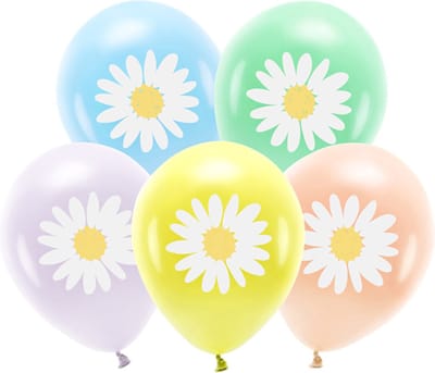 PartyDeco - Eco ballonnen - Madelief (5 stuks)