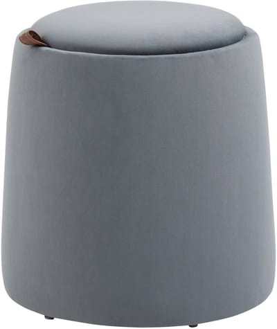 4goodz Poef 2-in-1 Ottomaanse kruk - Voetebank met opbergvak 44x47 cm