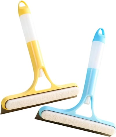 Schoonmaakset Raamwisser - Glasreiniger Set - Glazen Oppervlakken Reinigen - Ergonomisch Handvat - 26 cm Lengte - Diverse Kleur