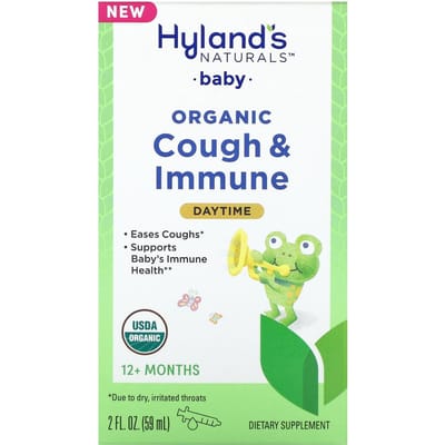 Hyland's Naturals, Baby Biologische Hoest & Immuun Boost, Wekelijks, 12 Maanden+, 2 fl oz (59 ml)