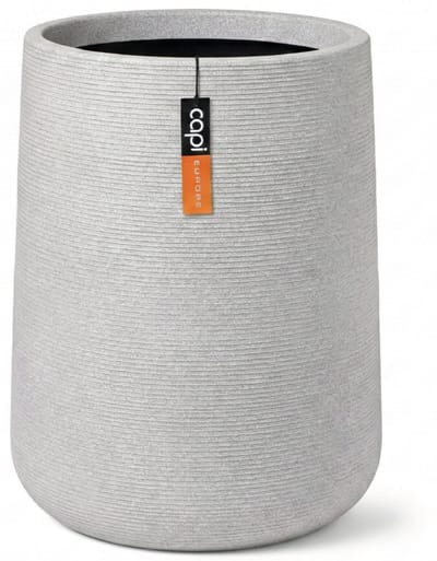Capi Europe - Sandbag hoog Arc Granite - 38x50 - Ivoor - Bloempot Voor binnen en buiten - Beschikbaar in XL formaten - Breukbestendig - 100% Recyclebaar - Levenslang garantie - NIVS8291
