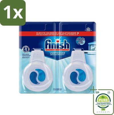 1 x Finish Deo Odorstop - Vaatwasverfrisser - Fris Parfum - Anti-geur - Tot 120 Afwasbeurten - Vaatwasser Geur - Vaatwasser Verfrisser - Geur Neutraliseren - Vaatwasser Schoonmaken - Anti-geur
