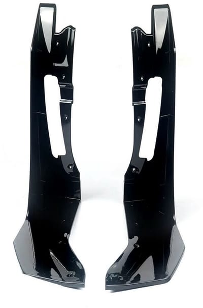 Winglet Kit Vortex - Voorbumper Hoek Winglet Splitters - Voor Ford Mustang GT500 (2015-2022) - Glanzend Zwart