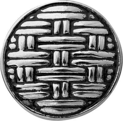 Quiges - Dames Click Button Drukknoop 18mm Stoffen Patroon - EBCM355