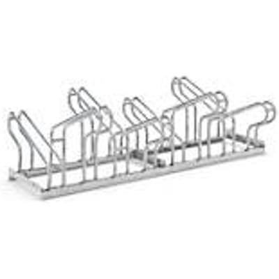WSM-hangparkeerplaats, 2-zijdig, voor banden tot B 55 mm, B 1400 x D 3200 x H 500 mm, thermisch verzinkt staal, 8 parkeervakken, gedemonteerd