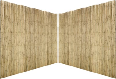 Sunnydays Rietscherm /Rietmat - 2x - L500 x H100 cm - tuinscherm / schutting