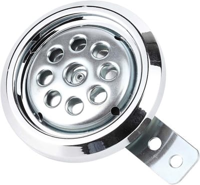 Luid Motorring met Chroomafwerking, 110dB Geluidsniveau, Waterdicht, 12V, Ideaal voor Motoren en Scooters