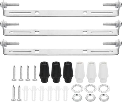 Plafondplaat Set - Montagebeugels Lampen - Lampen Ophangen - Roestbestendig Koolstofstaal - 140 mm - Zilver