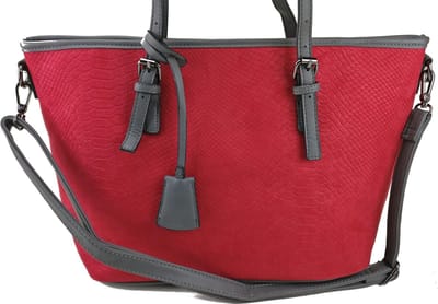 DUDLIN Omhang Hand & Schoudertas Rood Shopper Tas