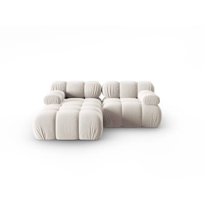 Modulaire-3-zitshoekbank Tropea links velvet | Milo Casa